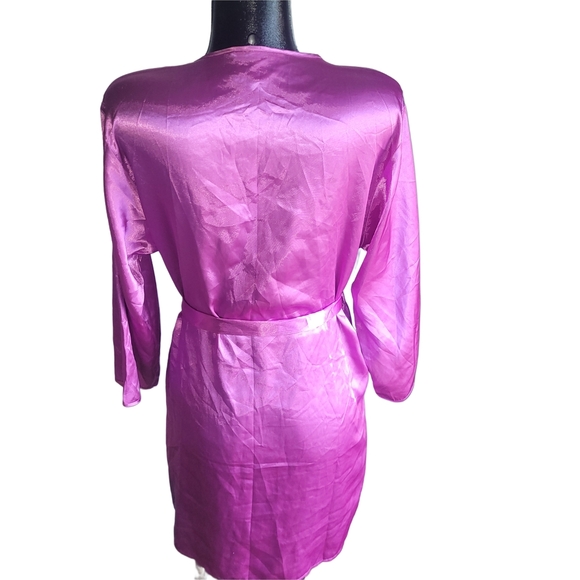 La Senza Pink Satin Robe S - Picture 5 of 6